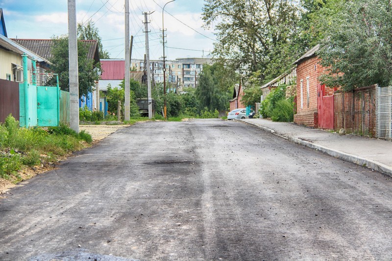 На улице Московская завершены работы по асфальтированию.