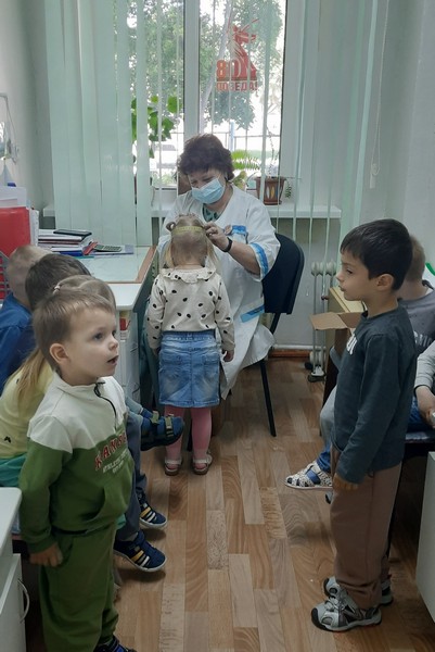 Поход на антропометрию к медработнику детского сада № 16.