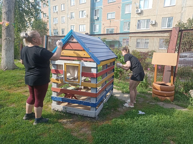 В детском саду № 16 обновился игровой участок.